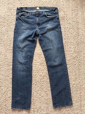 Lucky Brand Men's Medium Blue Straight Jeans 38x36